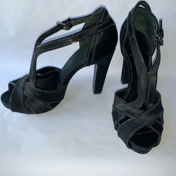 Tory Burch Brandy Satin High Heels - Picture 2 of 7